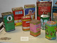 ±14 oude ijzeren doosjes china - afbeelding 2 van  7
