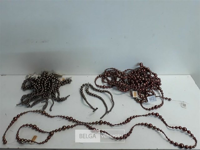 14 x kralen 2 assorti 5 x sliert enkel 1,7 m + 9 x trippel 20 cm - afbeelding 1 van  3