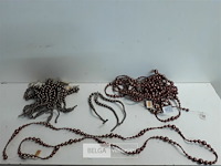 14 x kralen 2 assorti 5 x sliert enkel 1,7 m + 9 x trippel 20 cm - afbeelding 2 van  3