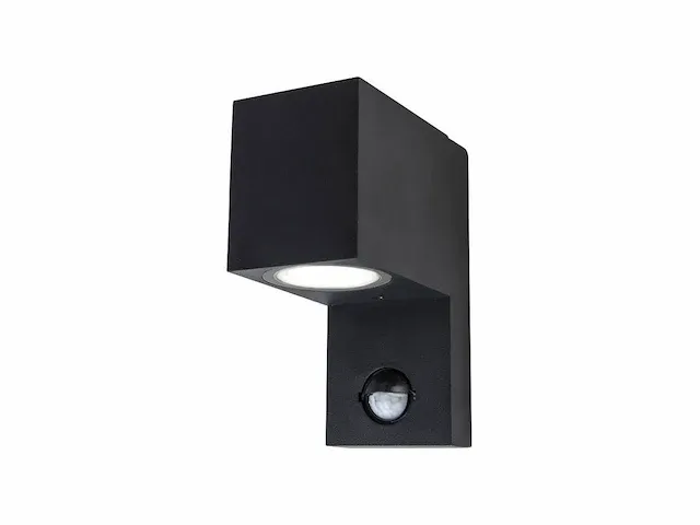 14 x wandlamp modern rechthoekig gu10 fitting zand zwart - afbeelding 1 van  2