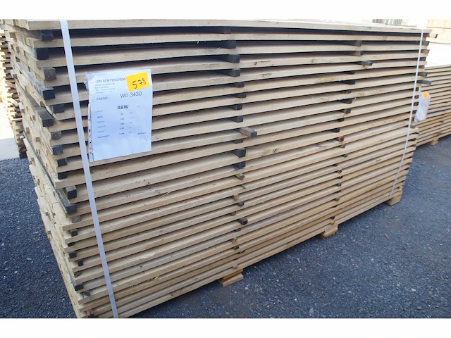 1,40 m³ eiken planken 22mm - afbeelding 1 van  4