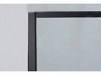 140x200 kare inloopdouche met mat zwart frame - afbeelding 3 van  6