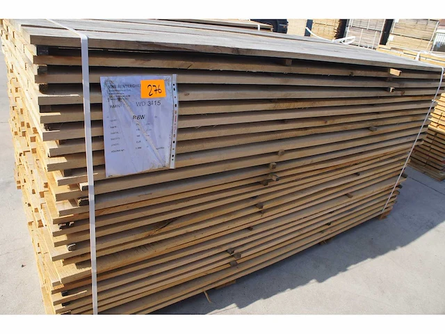 1,45 m³ eiken planken 22mm - afbeelding 1 van  3