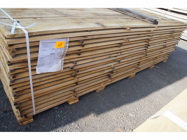 1,45 m³ eiken planken 22mm - afbeelding 1 van  3
