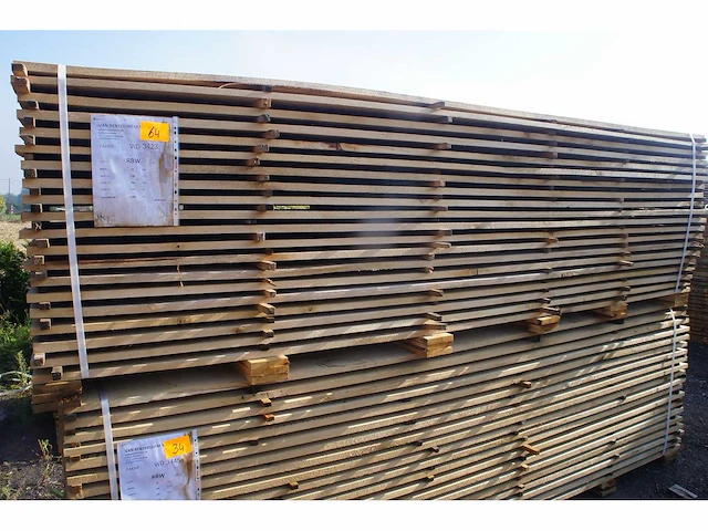 1,45 m³ eiken planken 22mm - afbeelding 1 van  4