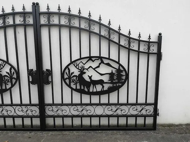 14ft deer design gate - tuinhek - afbeelding 4 van  8