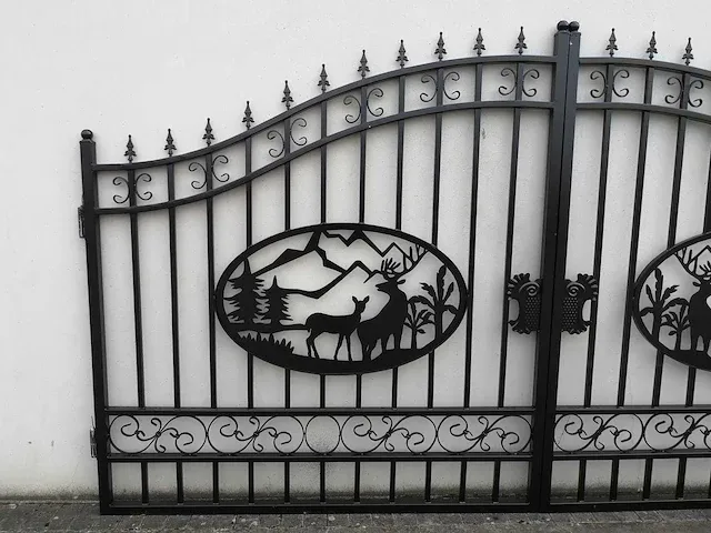 14ft deer design gate - tuinhek - afbeelding 5 van  8