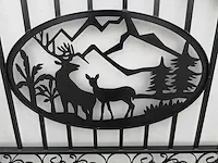14ft deer design gate - tuinhek - afbeelding 8 van  8