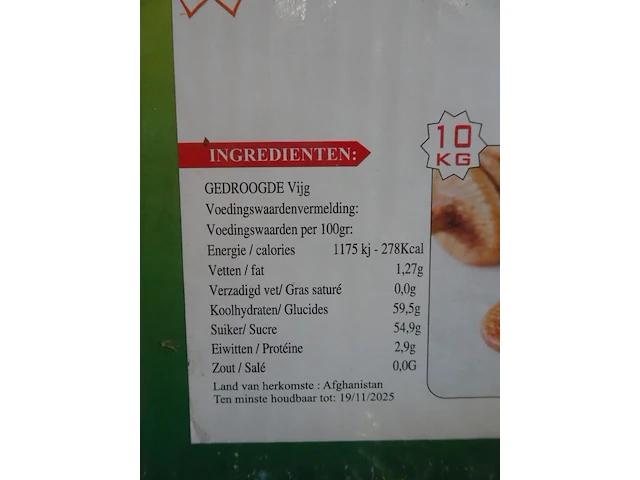 14x 10kg gedroogde vijgen ansari - afbeelding 3 van  3