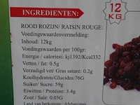 14x 12kg rode rozijnen ansari - afbeelding 3 van  3