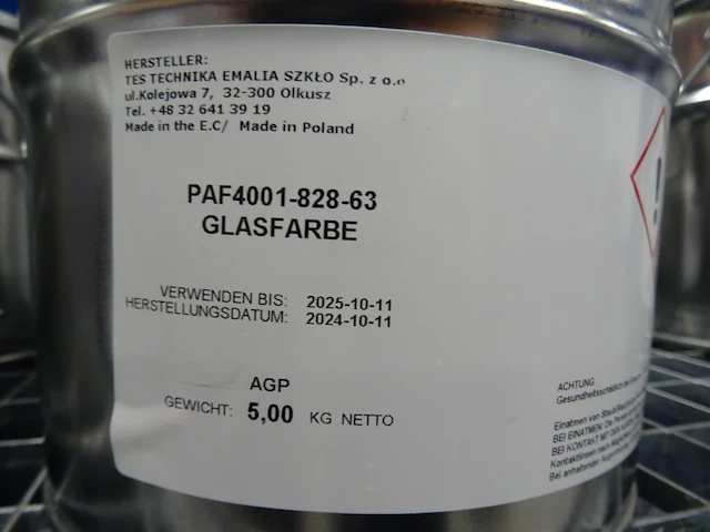 14x 5kg glasfarbe paf4001-828-63 - afbeelding 1 van  3