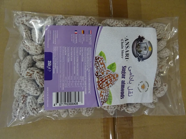 14x doos suiker amandelen ansari food - afbeelding 2 van  6