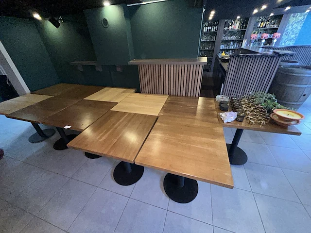 14x houten tafel - afbeelding 3 van  4