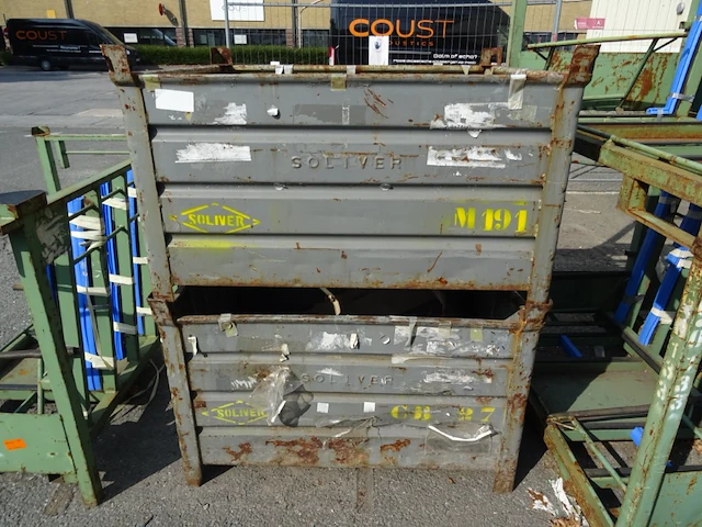 14x stapelbare metalen bak - afbeelding 2 van  4