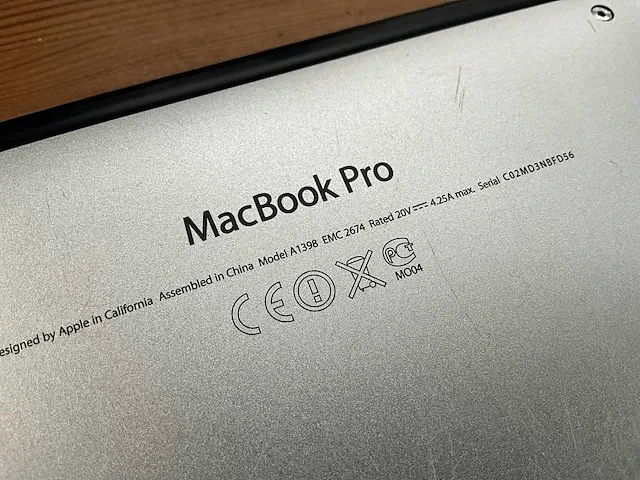 15” apple macbook pro a1398 - afbeelding 11 van  12