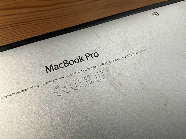 15” apple macbook pro a1398 - afbeelding 13 van  13