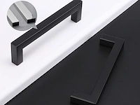 15-delige meubelgrepen, zwart - afbeelding 3 van  4