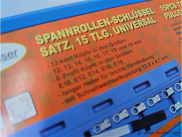 15 delige v-snaar spanner set - afbeelding 6 van  6