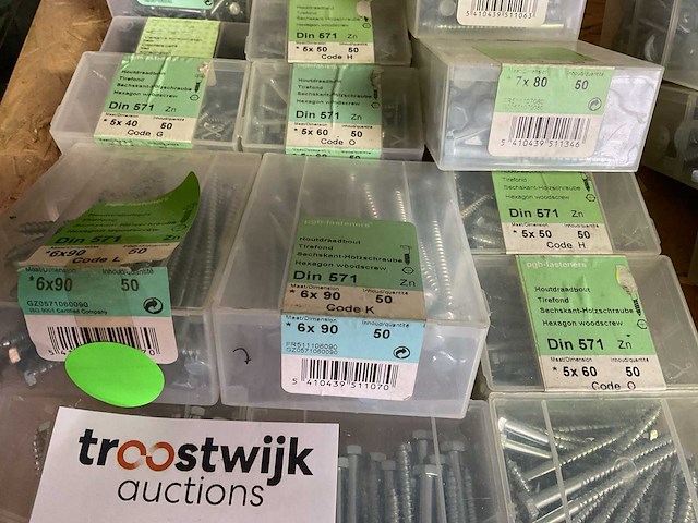 15 dozen houtdraadbouten - afbeelding 3 van  4