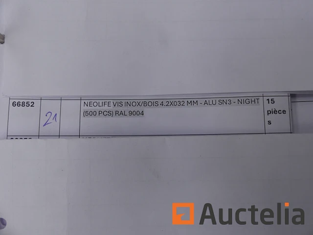 15 dozen met 500 neolife night rvs/houtschroeven ral9004 - afbeelding 1 van  2