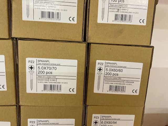 15 dozen spaanplaatschroeven - afbeelding 3 van  4