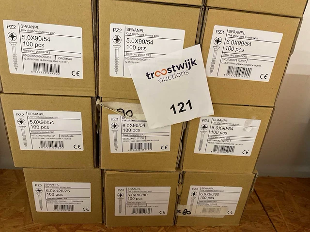15 dozen spaanplaatschroeven - afbeelding 4 van  4