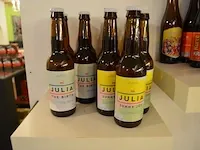 15 fl. bier st.hubertus hop 33cl, 6 fl. de maeght van gottem 33cl, 4 fl. de bie velo bier 33cl, 2 fl. dormaal new tildonk 33cl, 3 fl. zurre kriek 33cl, 7 fl. julia sunny joy 33cl, 5 fl. the birth 33cl - afbeelding 19 van  30