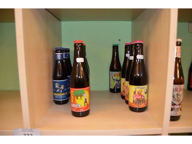 15 fl. bier st.hubertus hop 33cl, 6 fl. de maeght van gottem 33cl, 4 fl. de bie velo bier 33cl, 2 fl. dormaal new tildonk 33cl, 3 fl. zurre kriek 33cl, 7 fl. julia sunny joy 33cl, 5 fl. the birth 33cl - afbeelding 26 van  30