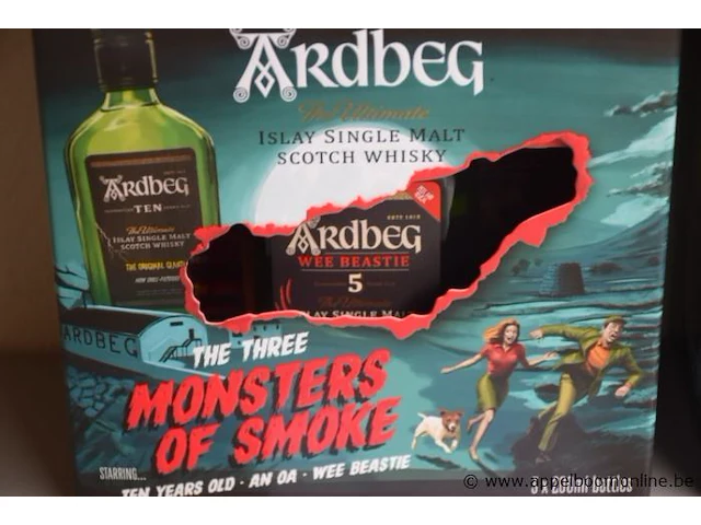 15 flesjes à 200ml whisky ardbeg monsters of smoke - afbeelding 2 van  2