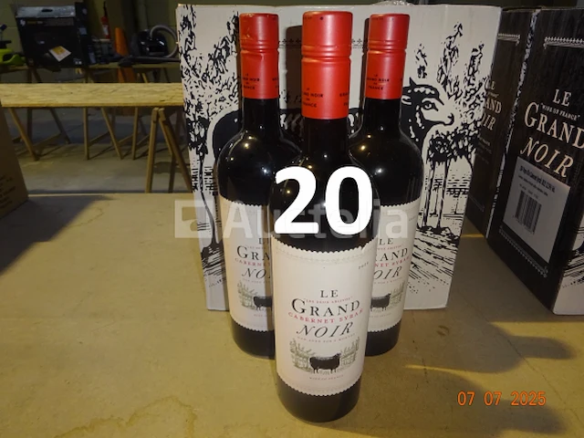 15 flessen le grand noir rouge wijn - afbeelding 2 van  2