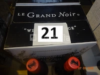 15 flessen le grand noir rouge wijn - afbeelding 1 van  2