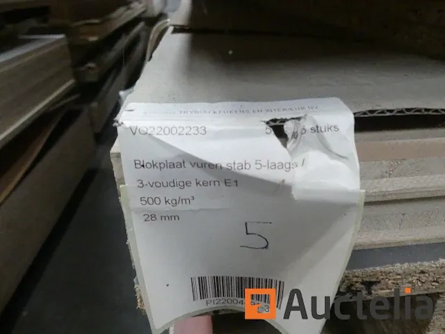 15 geagglomereerde houten panelen - afbeelding 3 van  6