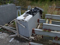 15 granieten platen met lijnen gebrand en geborsteld 2 zijden afgewerkt, grijs, afm. 220x60x3 - afbeelding 1 van  8