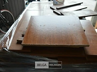 ±15 lopende meter rek met houten leggers - afbeelding 6 van  9