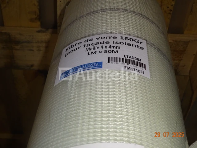 15 rollen 1m/50m glasvezel, 160 gr voor het isoleren van de gevel - 4x4mm gaas - afbeelding 1 van  1
