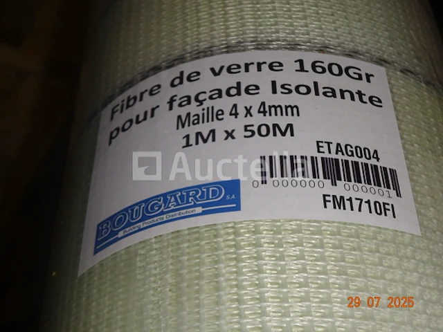15 rollen 1m/50m glasvezel, 160 gr voor het isoleren van de gevel - 4x4mm gaas - afbeelding 1 van  1