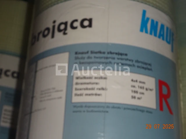 15 rollen glasvezel, 165 gr/m² maas 4x4mm, isolerend - knauf - afbeelding 1 van  3