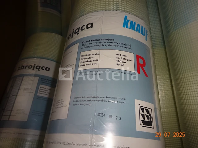 15 rollen glasvezel 165 gr/m² maas 4x4mm, isolerend - knauf - afbeelding 2 van  2