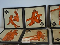 15 tegeltjes de lijdensweg van jezus 15x15 cm - afbeelding 5 van  6