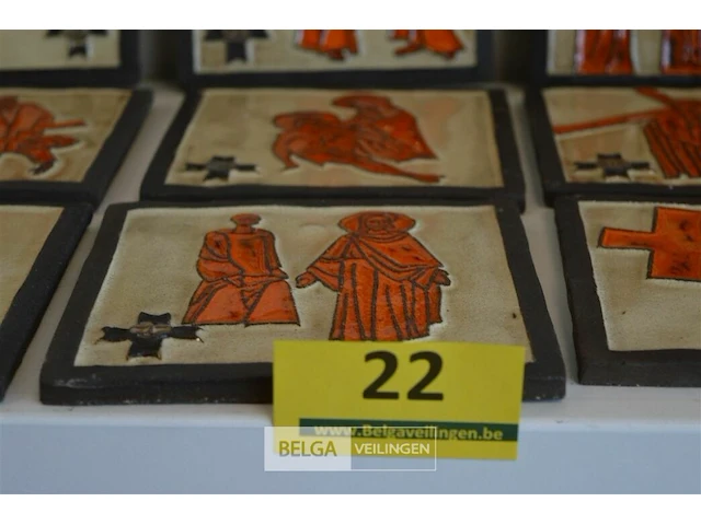 15 tegeltjes de lijdensweg van jezus 15x15 cm - afbeelding 6 van  6