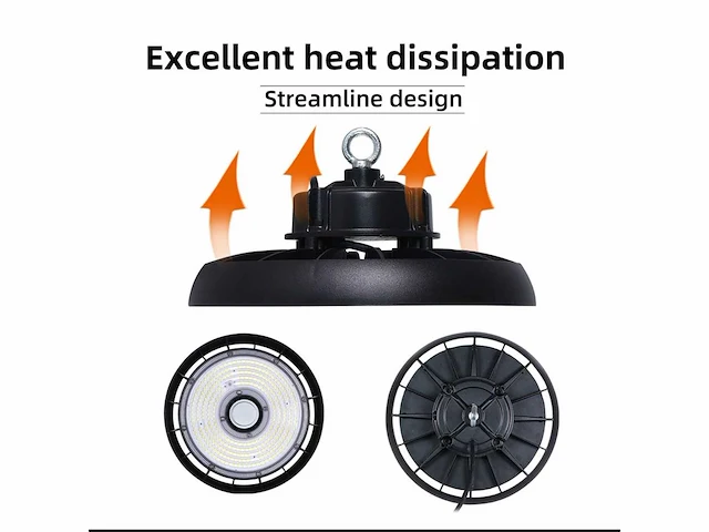 15 x 200w led highbay - 3cct instelbaar kleurtemperatuur (3000k, 4500k, 6500k) via een dip-schakelaar - afbeelding 2 van  5