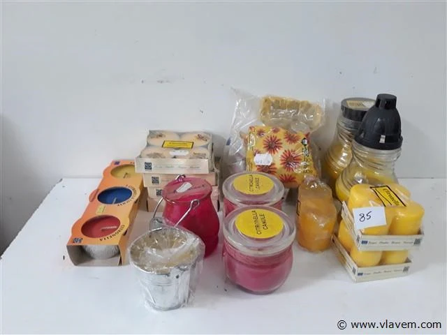 15 x citronella kaarsen mix - afbeelding 1 van  2