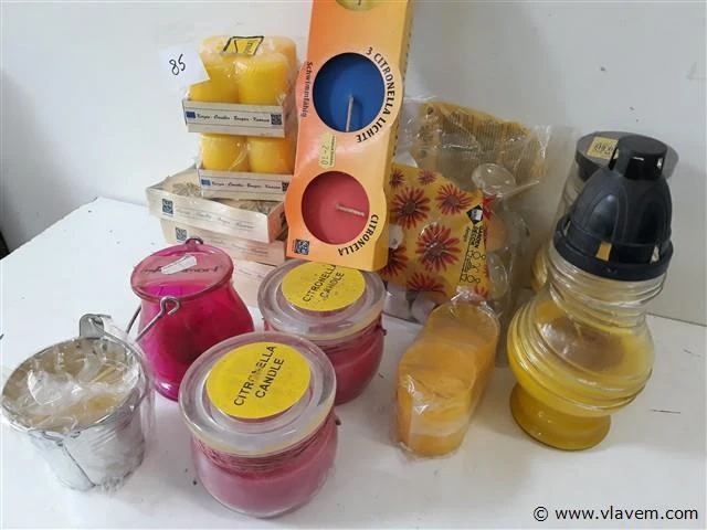 15 x citronella kaarsen mix - afbeelding 2 van  2