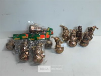 15 x hangdeco sneeuwman pvc 13 cm