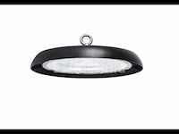 15 x highbay led slim 150w – 6500k koel wit – ufo ip65 waterdicht – 19.500 lm – zwart - afbeelding 1 van  5