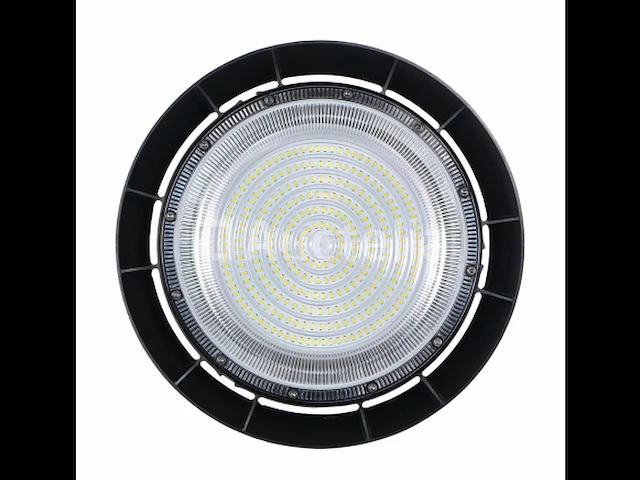15 x highbay led slim 150w – 6500k koel wit – ufo ip65 waterdicht – 19.500 lm – zwart - afbeelding 5 van  5