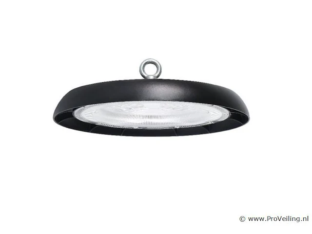 15 x highbay led slim 150w – 6500k koud wit – ufo ip65 waterdicht – 19.500 lm – zwart - afbeelding 3 van  5