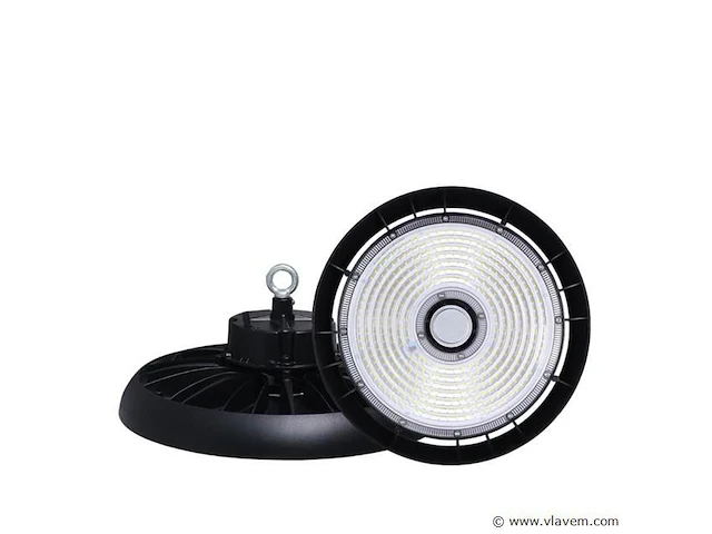 15 x highbay led slim 150w – 6500k koud wit – ufo ip65 waterdicht – 19.500 lm - afbeelding 3 van  4