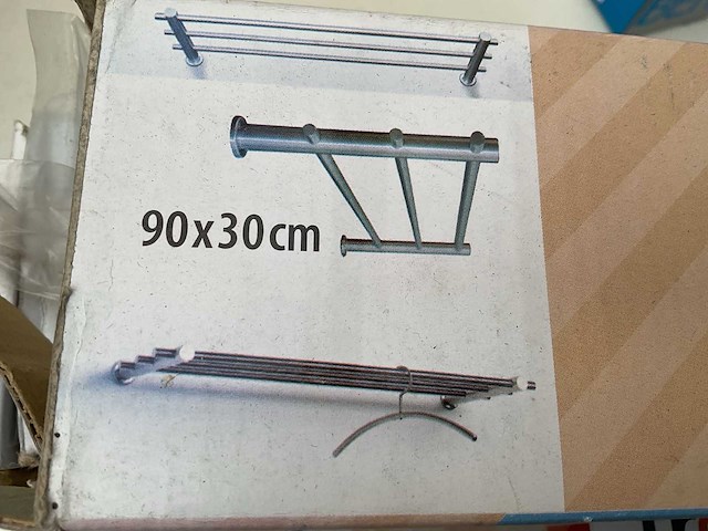 15 x inox wand kapstokken - afbeelding 3 van  5