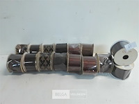 15 x kerstlint 5 cm x 2,74 m bruin - afbeelding 1 van  3